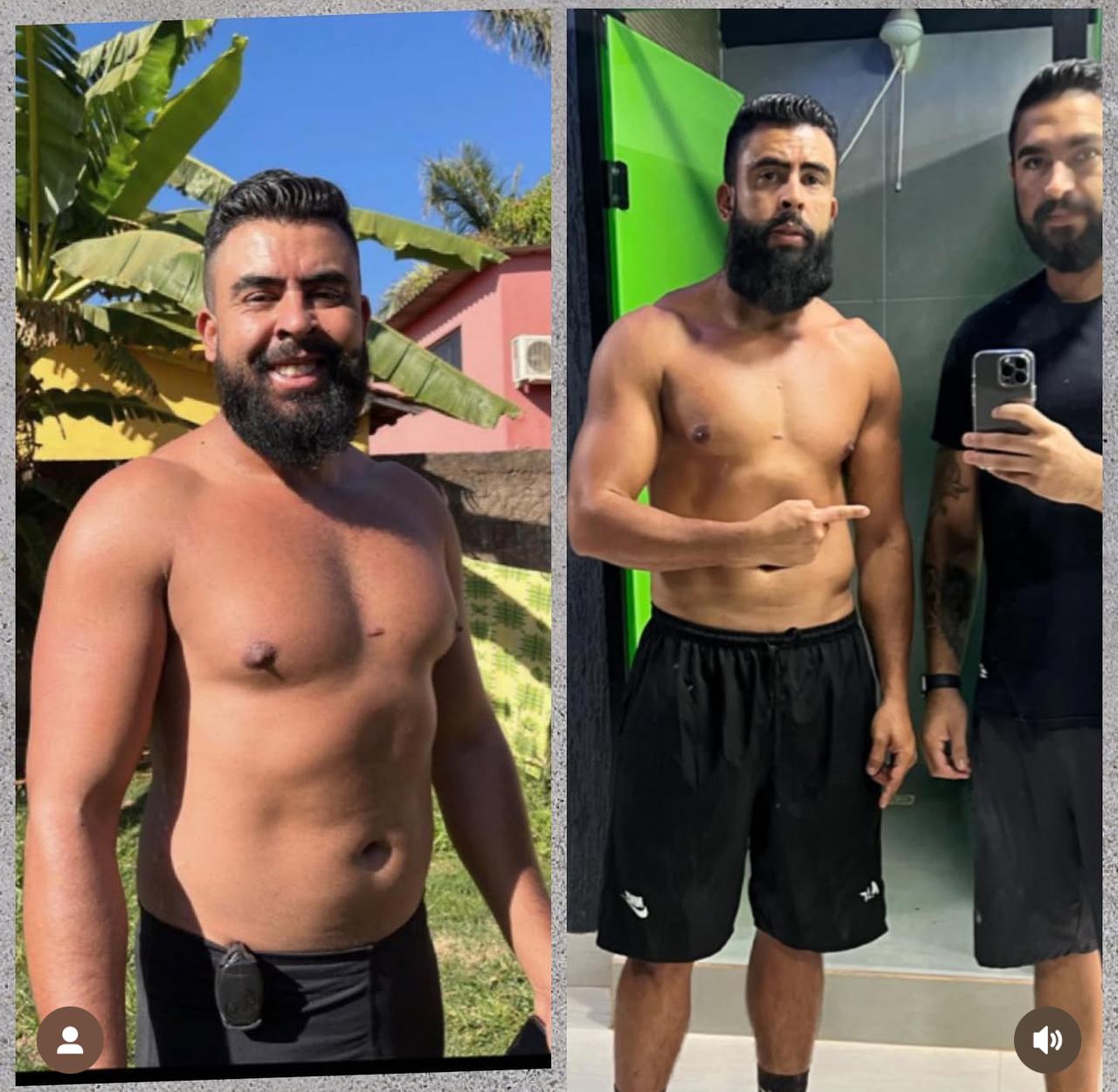 Aluno antes e depois